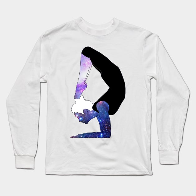 Yoga Stardust Long Sleeve T-Shirt by edajylix